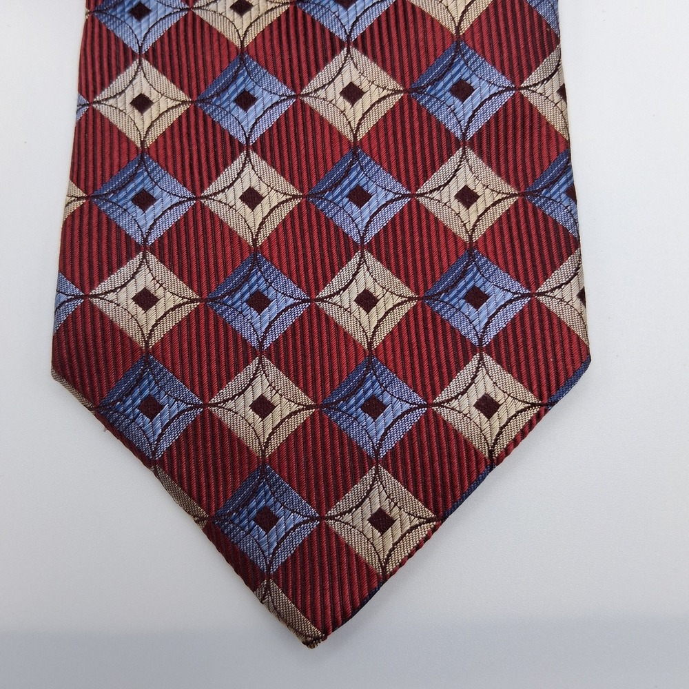 XMI for Nordstrom Men's Neck Tie‎ Multicolor Geometric Pattern Silk